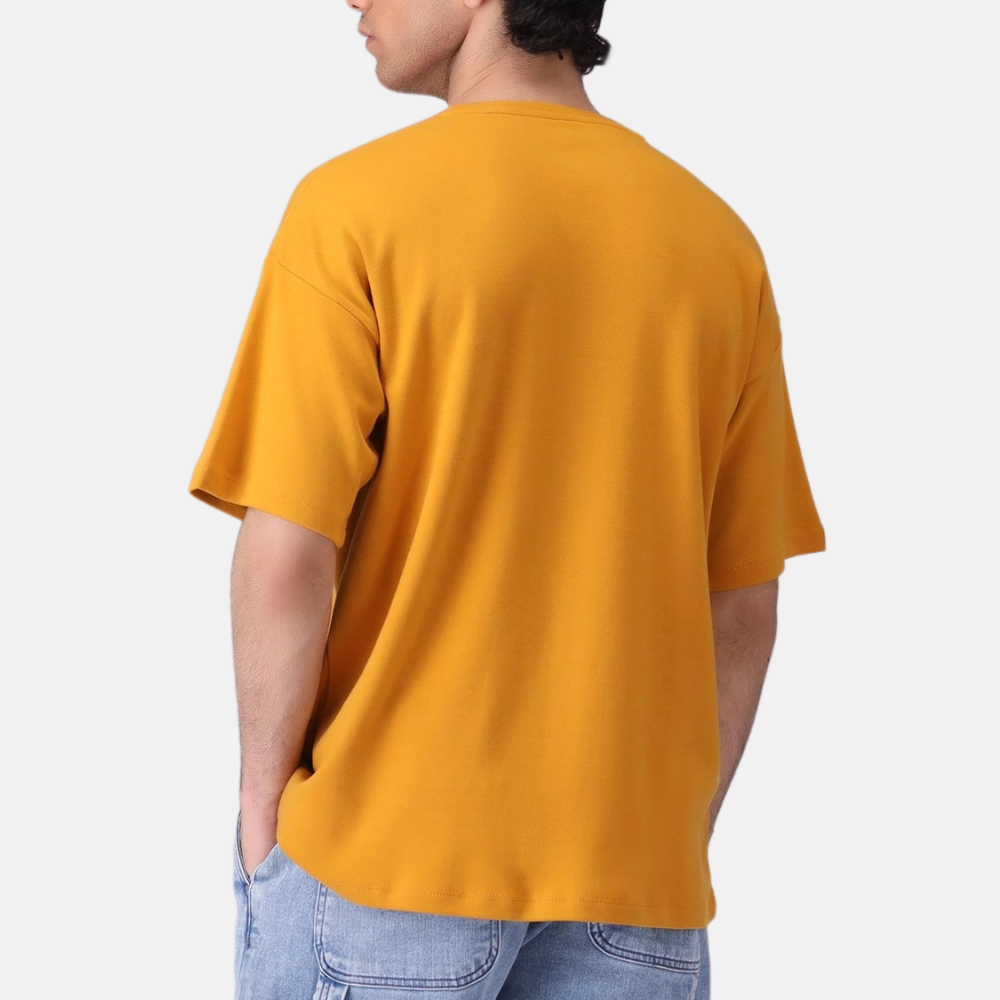 Mustard Drop Shoulder T-Shirt