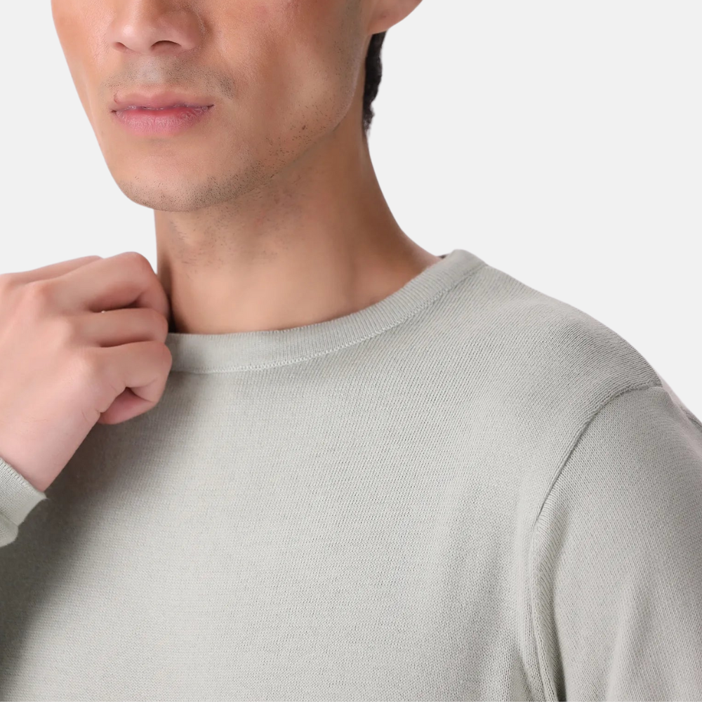 Pistachio Basic Knit T-Shirt