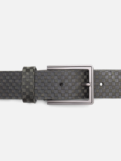 Dark Green Leather Belt