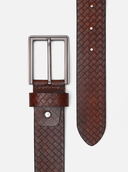 Dark Tan Leather Belt