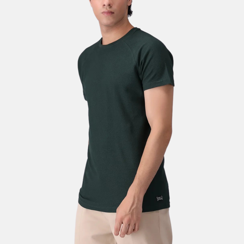 Green Popcorn Knitted Cotton