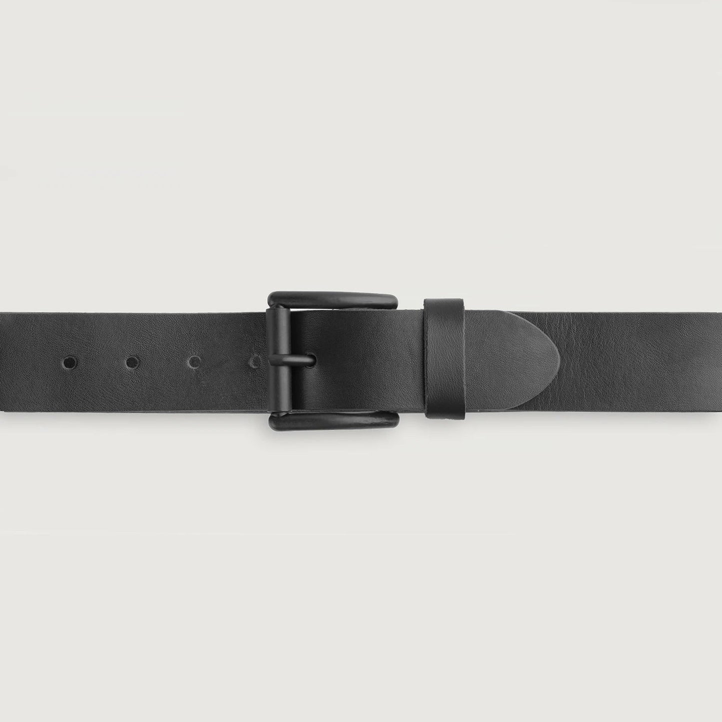 Black Leather Casual Belt