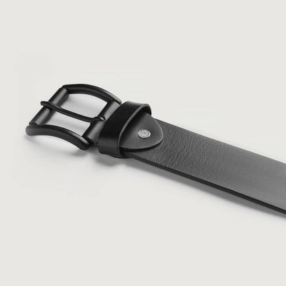 Black Leather Casual Belt