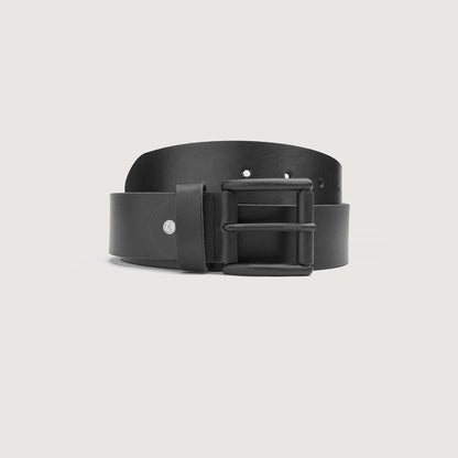 Black Leather Casual Belt