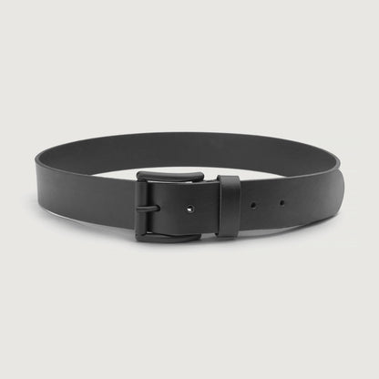 Black Leather Casual Belt