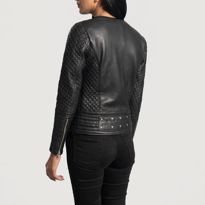 Studded Black Leather Jacket