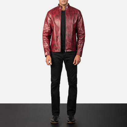 Burgundy Leather Jacket