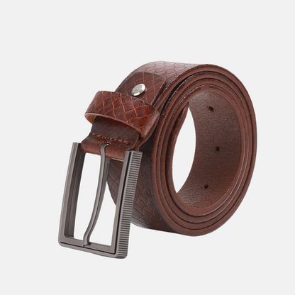 Dark Tan Leather Belt