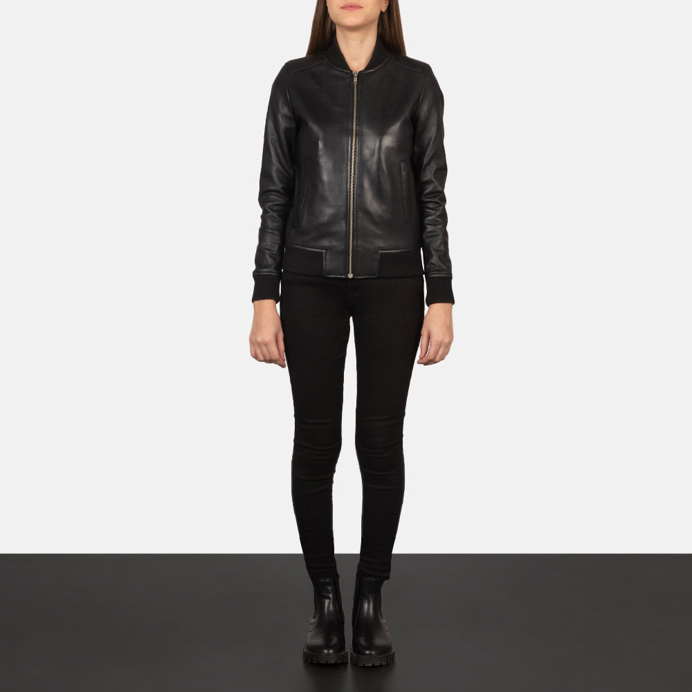 Women Black Leather Jacket