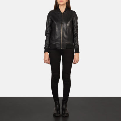 Women Black Leather Jacket