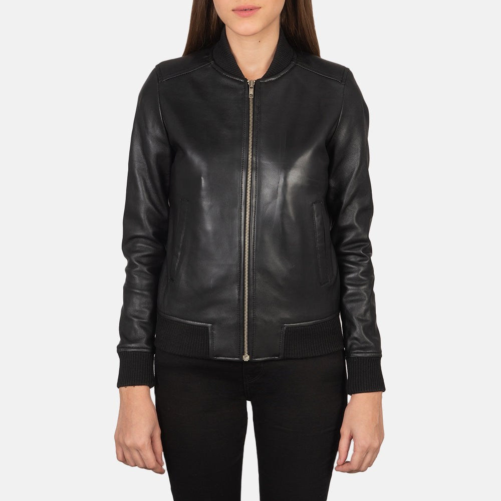 Women Black Leather Jacket