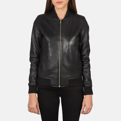 Women Black Leather Jacket
