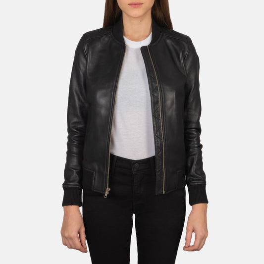 Women Black Leather Jacket