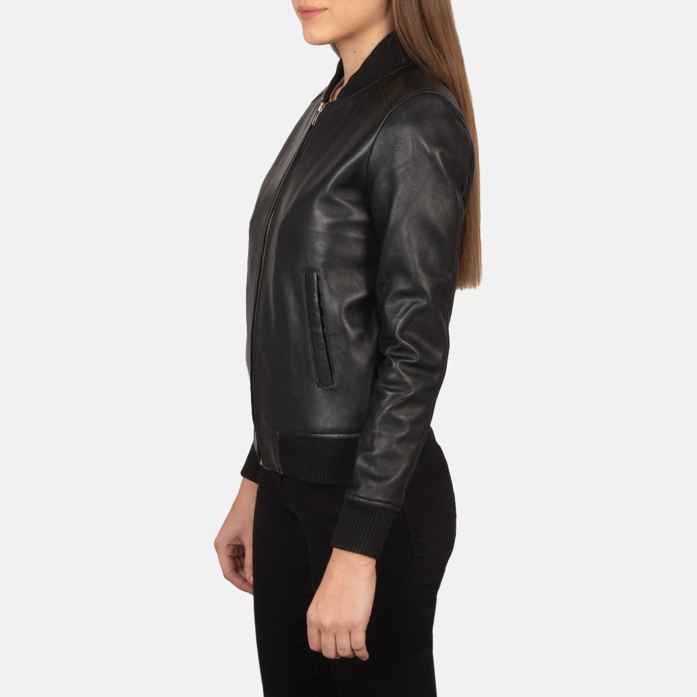Women Black Leather Jacket